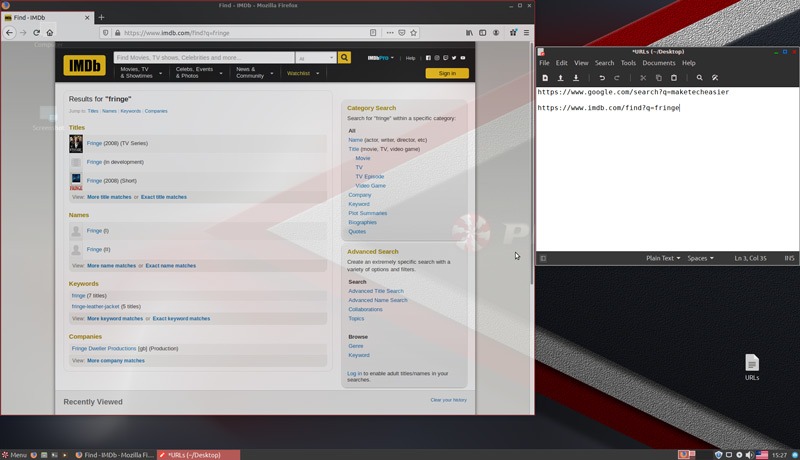Peppermint Menu Searching More Urls