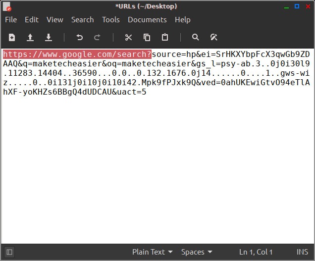 Peppermint Menu Searching Address