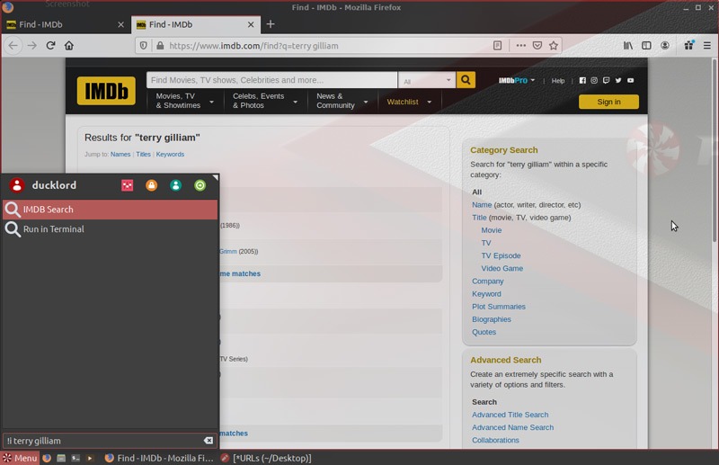 Peppermint Menu Searching Start Menu Search