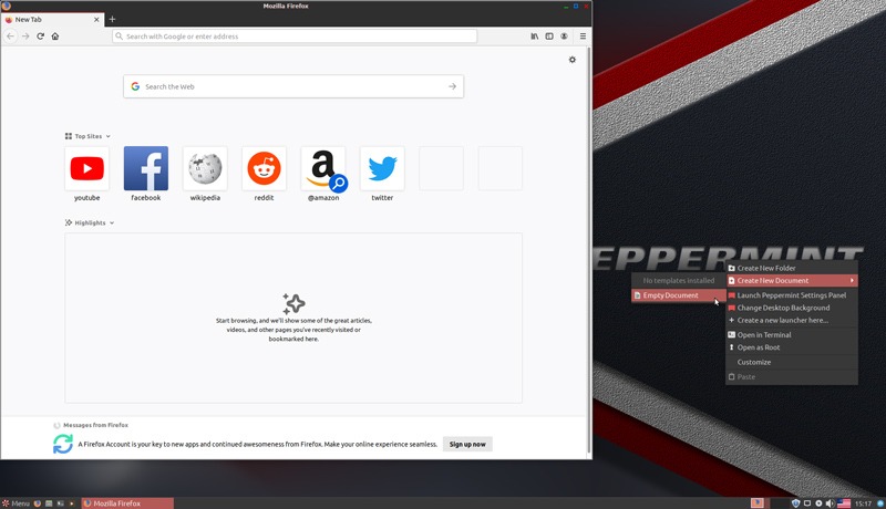 Peppermint Menu Searching Tools