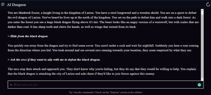 Ai Dungeon Game Ai Dungeon Game