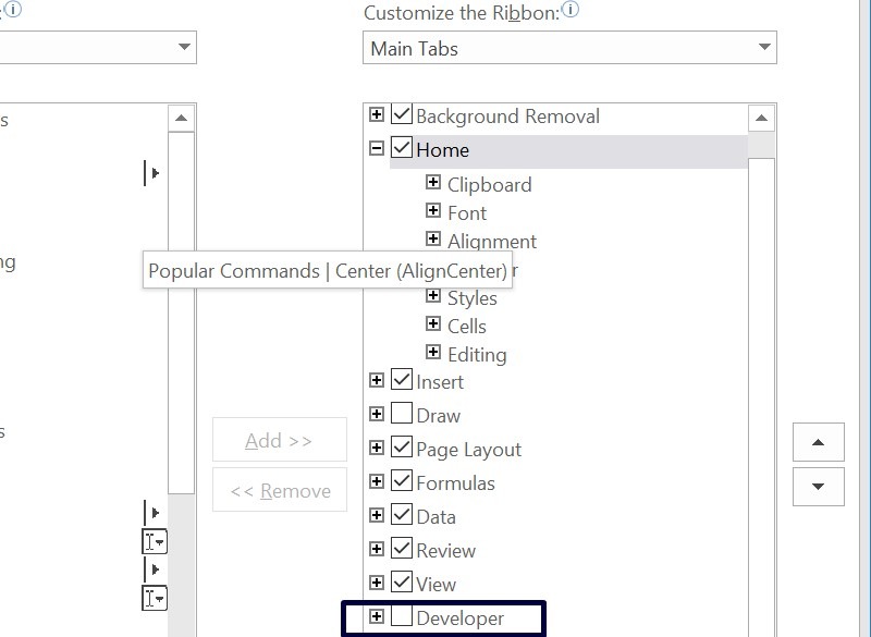 Excel Macros Vba Developer Option Step 3 Excel Macros Vba Developer Option Step 3