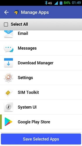 Scalefusion Choose Allowed Apps Select