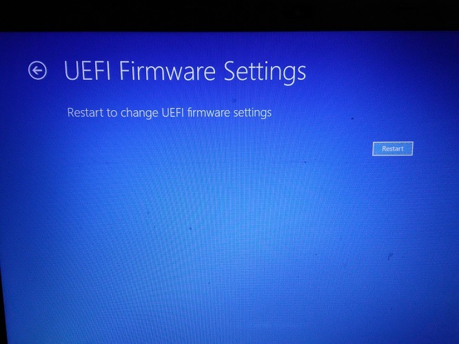 Uefi Firmware Settings Windows 10 Restart
