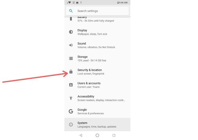 Android Security Patch Settings Security