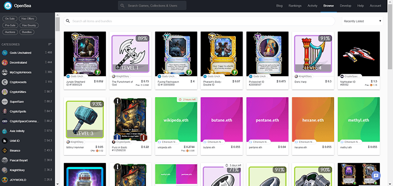 Blockchain Game Opensea Blockchain Game Opensea