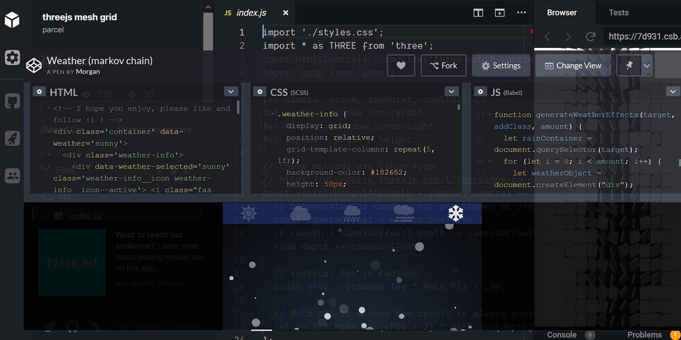 Code Playgrounds Feature