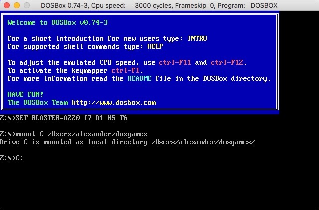 Dosbox Mount Directory Command Drive