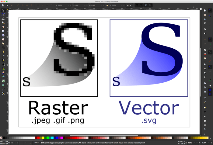 Editing Vector Images Inkscape Raster Vector