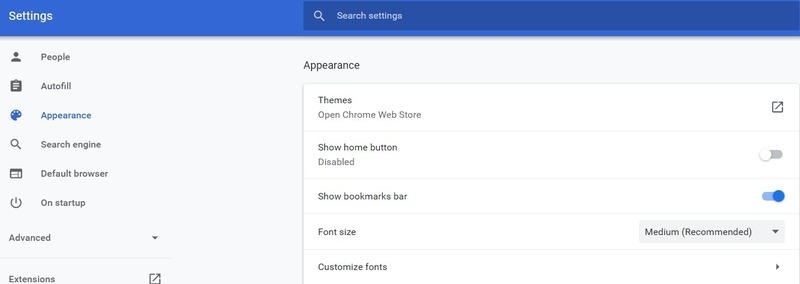 Font Customization Settings