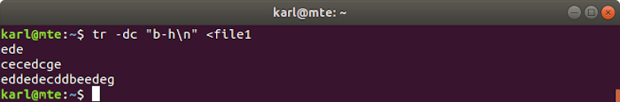 Linux Text Tools Tr Dc