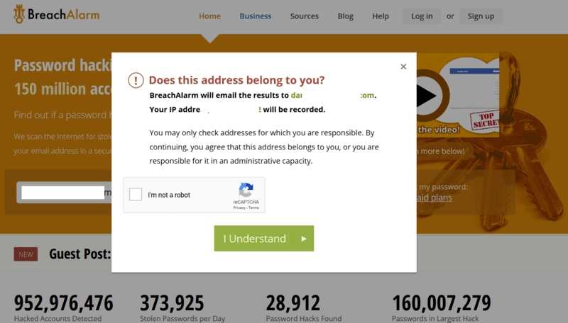 Monitor Email Breaches Breach Alarm