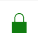 Security Padlock Edge Green