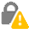 Security Padlock Icon Yellow Triange