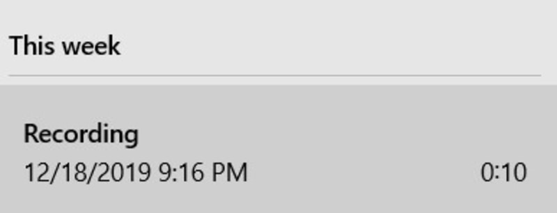 Windows Audio Recorder List