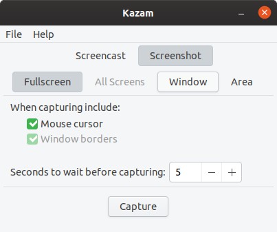 8 Linux Screenshot Tools Kazam