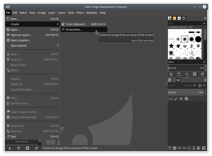 8 Linux Screenshot Tools Gimp