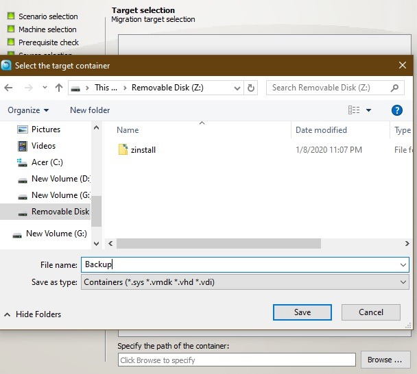 Back Upcontainer Removable Dissk