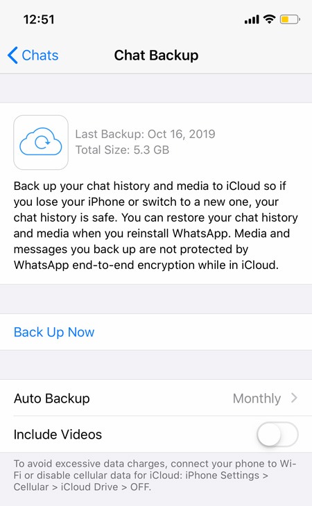Backup Whatsapp Chats Ios Backup