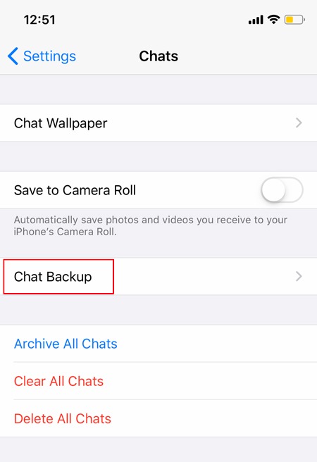 Backup Whatsapp Chats Ios Chat Backup