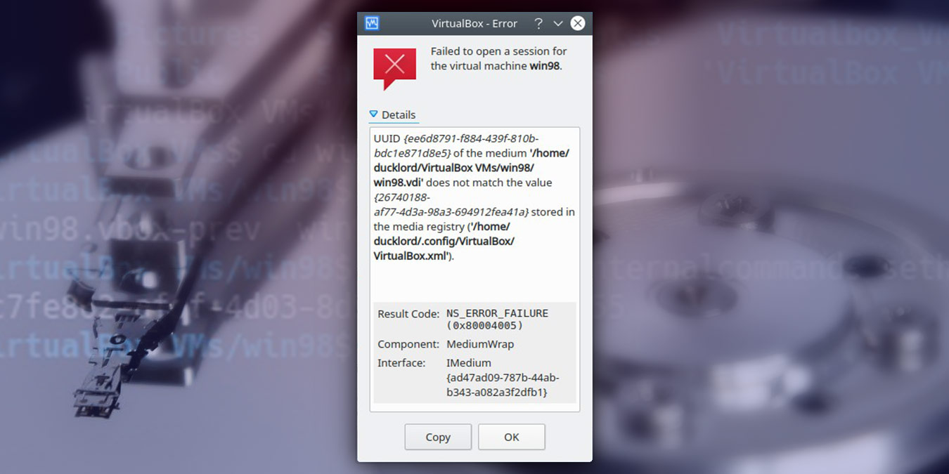How to Change UUID in VirtualBox HDDs