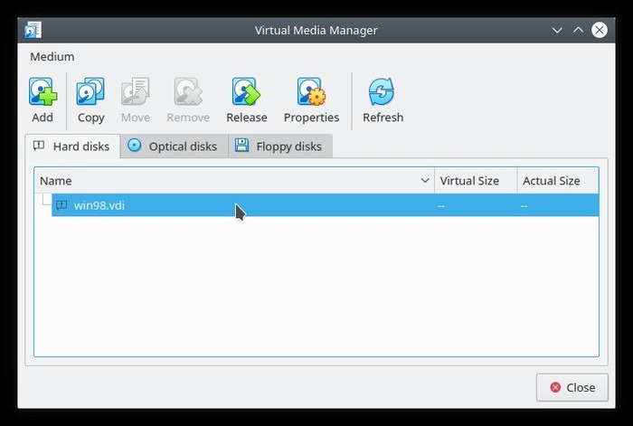 Change Virtualbox Uuid Virtualbox Virtual Media Manager Window