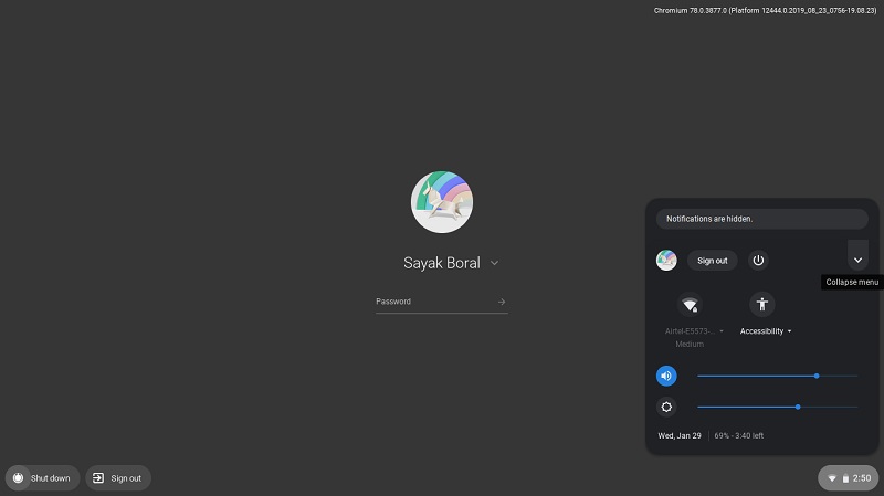 Chromiumos With Chromx Locked Screen