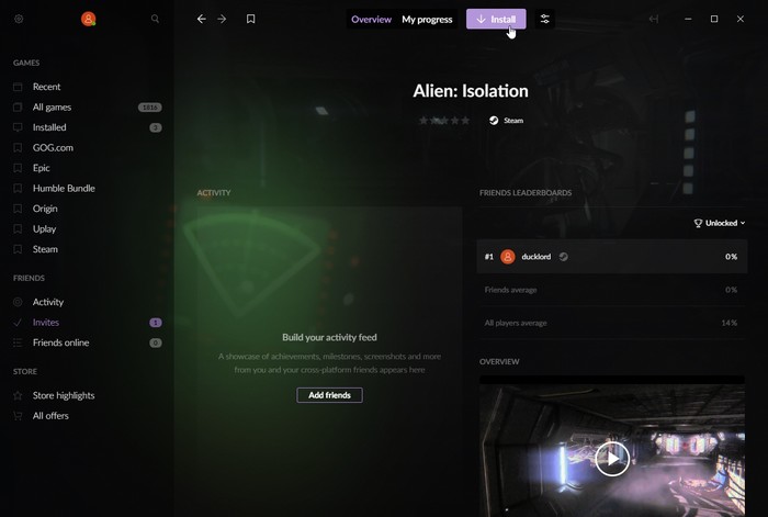 Gog Galaxy 2 Multiplatform Gaming Single Game