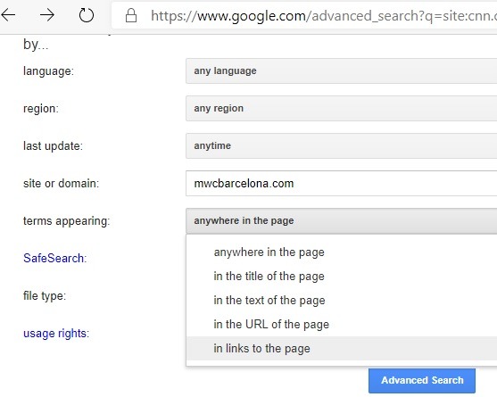 Google Specific Site Datewise Links To Page