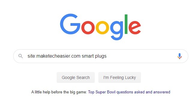 Google Specific Site Simple Keyword Search
