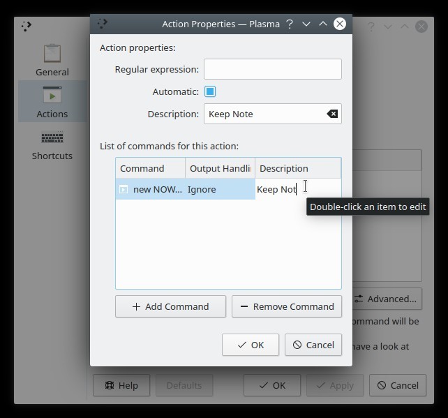 Kde Clipboard Widget Txt Notes Command Description