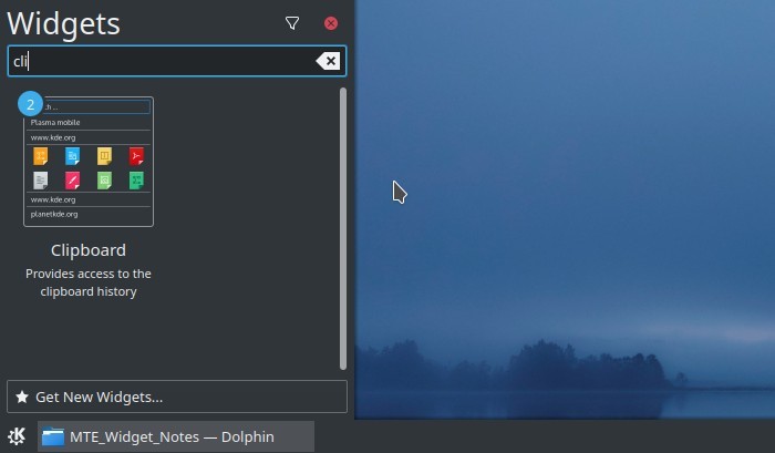 Kde Clipboard Widget Txt Notes Widget Pane