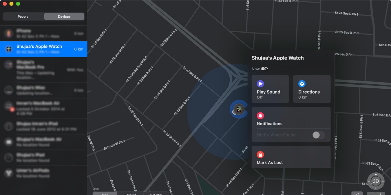 Locate Apple Watch Cover