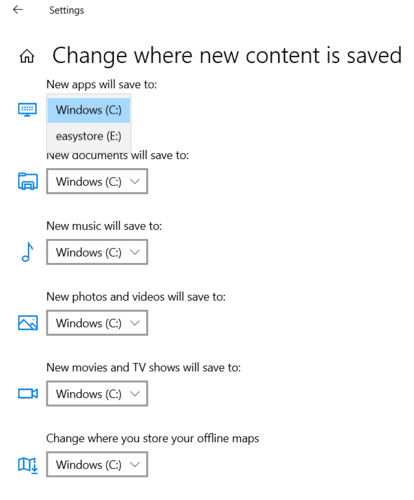 Moving Windows Programs Change Default Download Location