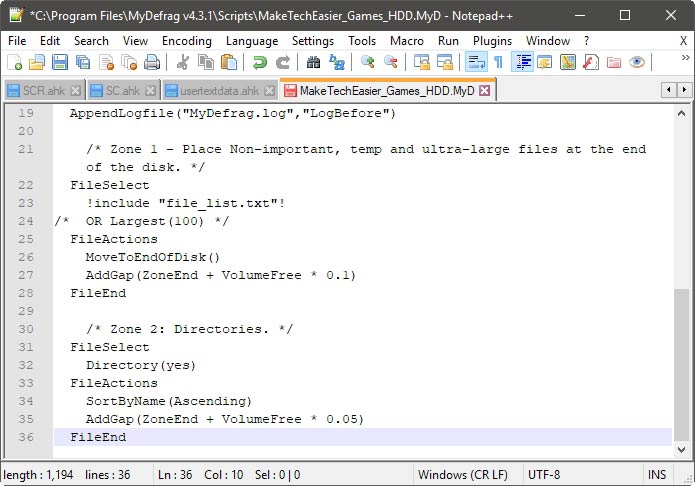 Mydefrag Your Way More Zones