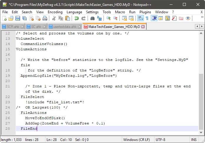 Mydefrag Your Way Zones