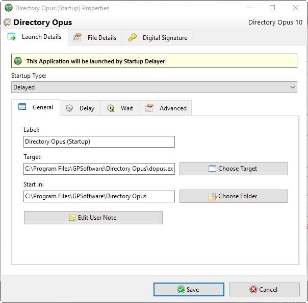 Startup Delayer Optimize Login Launch Details General
