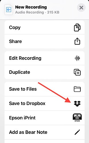 Voice Notes Iphone Dropbox