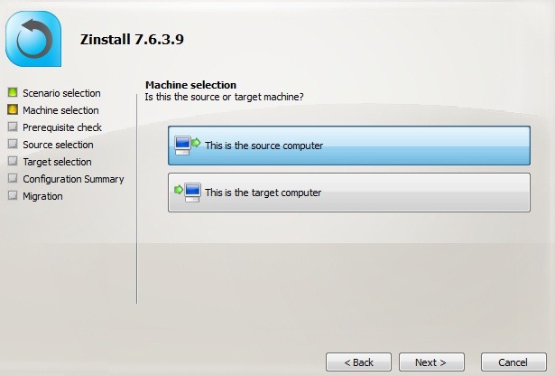 Zinstall Old Computer Select