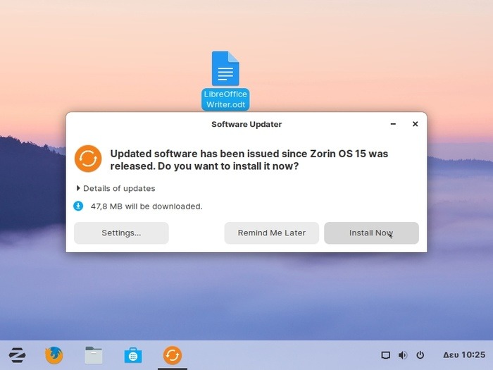 Zorin Os 15 Review Updates Notification