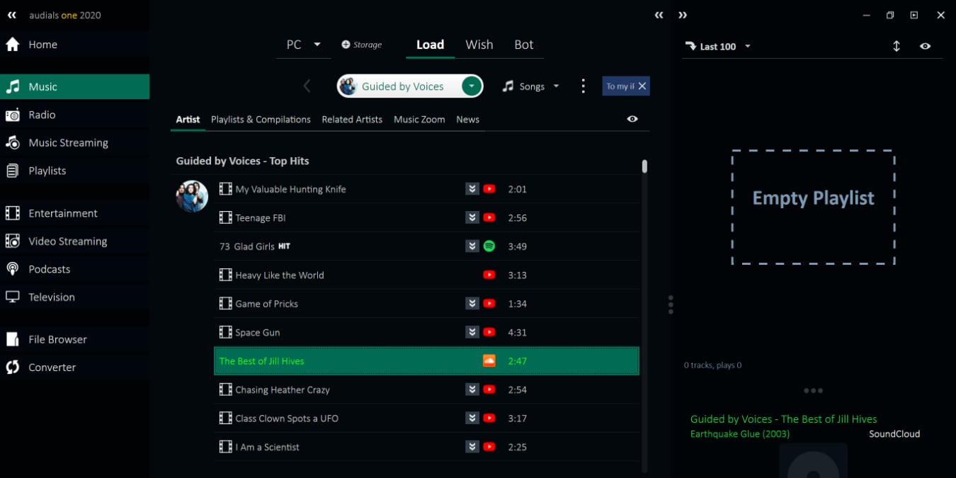 Audials One Review Search