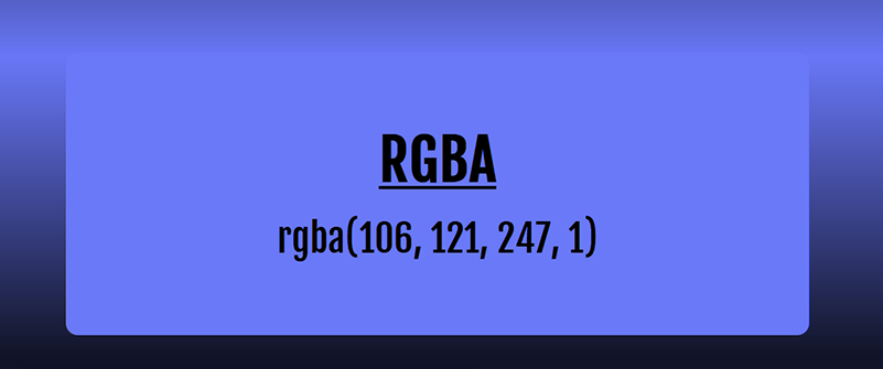 Color Models Rgba