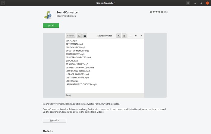 Convert Your Audio With Soundconverter Installation