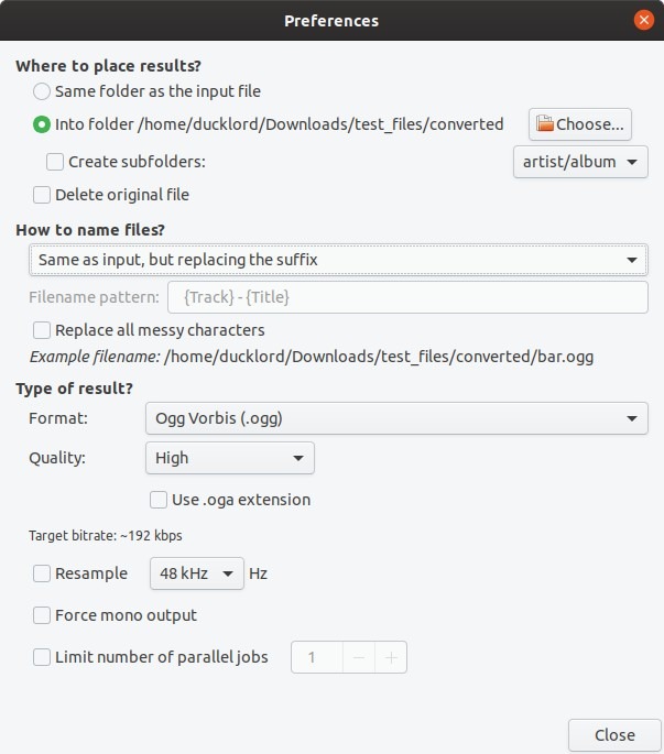 Convert Your Audio With Soundconverter Output