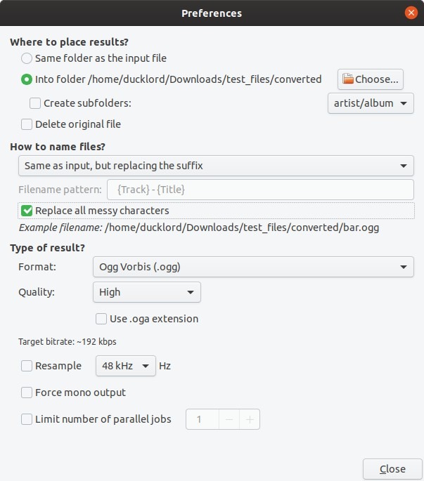 Convert Your Audio With Soundconverter Renaming
