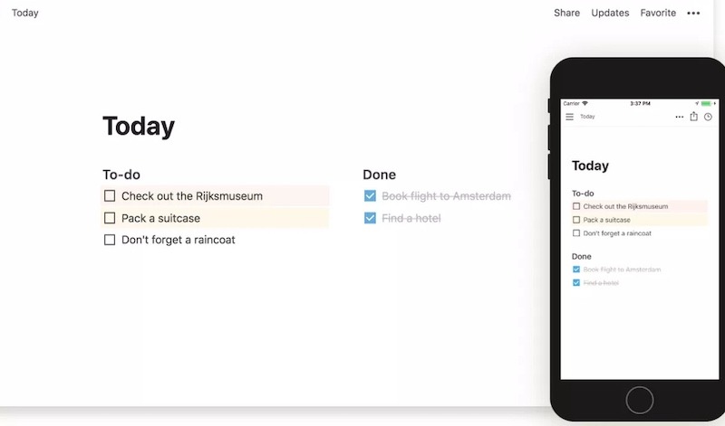 Cross Platform Note Apps Notion