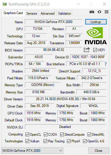 Gpu Z Graphics Card Information
