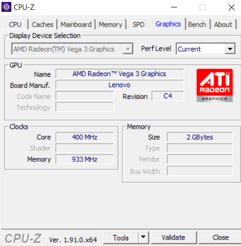 Graphics Card Identification Cpu Z Graphics Tab