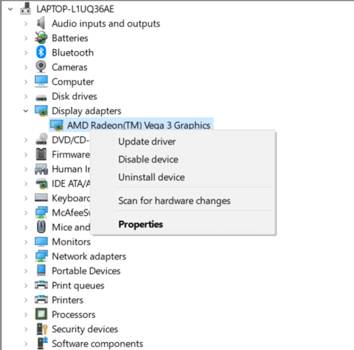 Graphics Card Identification Click For Graphics Properties
