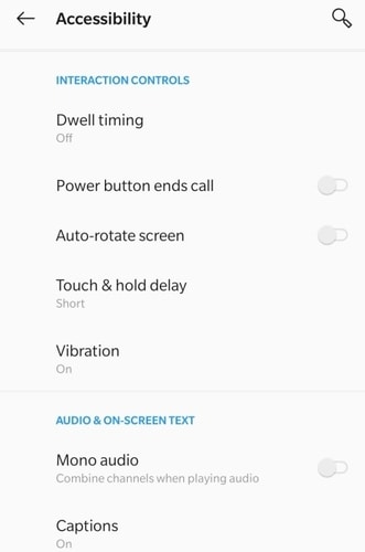 Live Captions Option